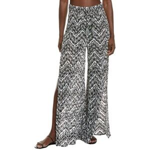 Ramy Brook Taytum Spacedye Chevron Knit Side Slit Swim Cover-Up XS NO DRAWSTRING